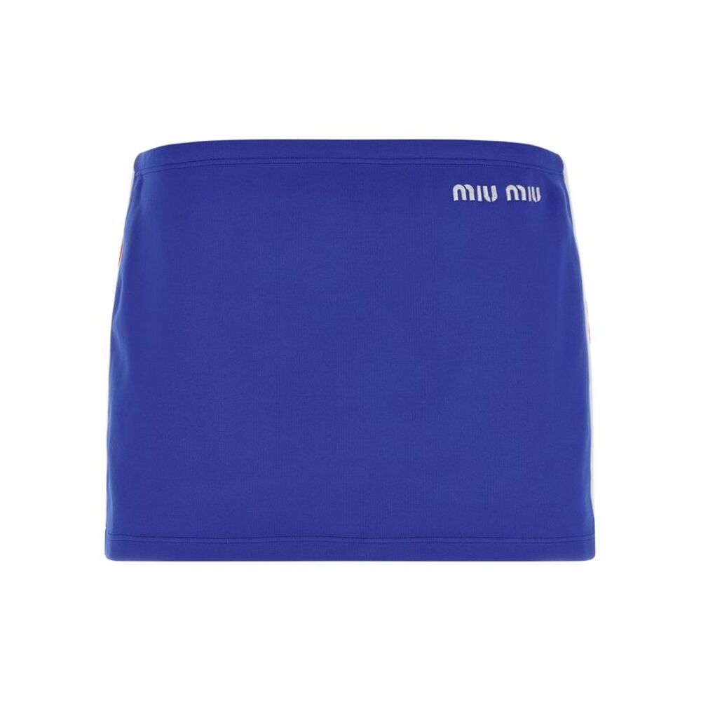 Miu Miu Women Logo Embroidery Skirt